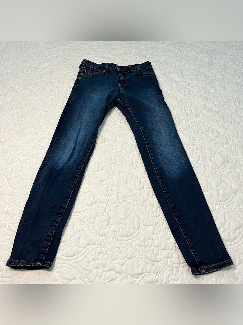 True Religion dark wash stretch denim skinny jeans